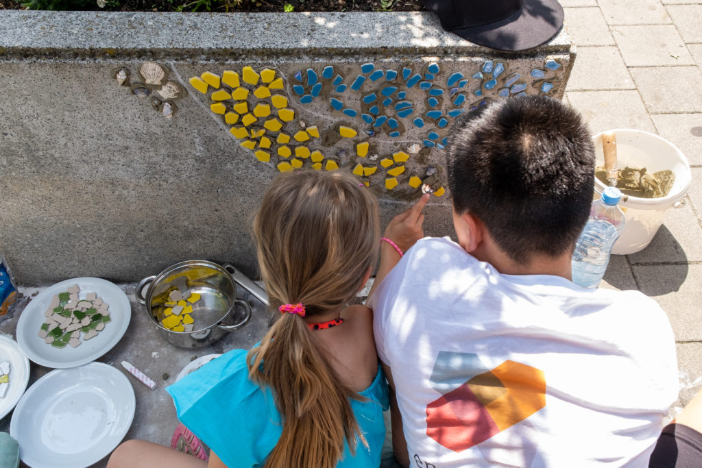 Impression der Aktion: Mosaik statt Beton